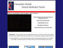 Tablet Screenshot of champlainislandsunitedmethodistparish.org